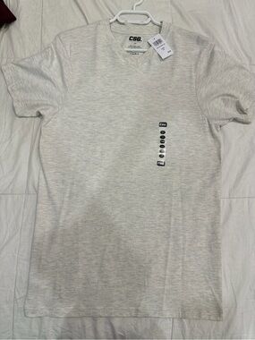 CSG Light Gray/White V-Neck T-Shirt